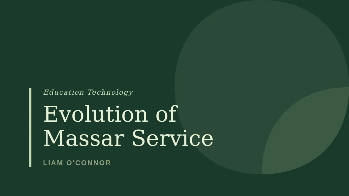 The Evolution of Massar Service: From Paper Records to Morocco’s Digital Education Revolution